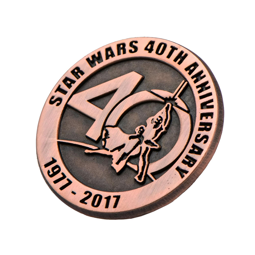 Star Wars 40th Anniversary Collectible Bronze Pin, SDCC '17 Exclusive