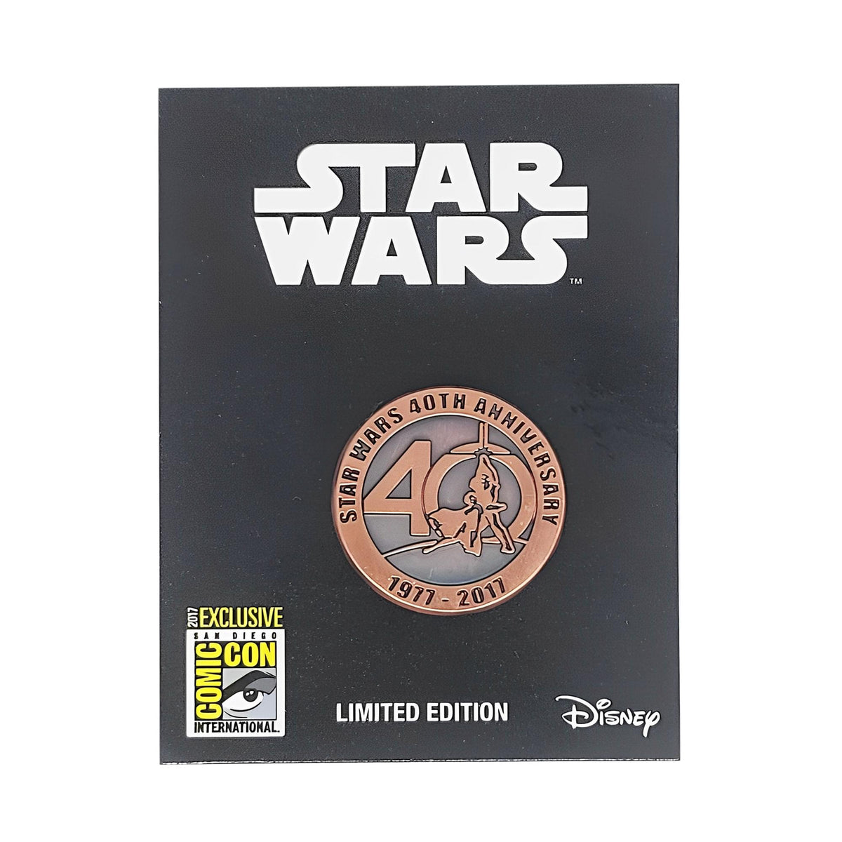 Star Wars 40th Anniversary Collectible Bronze Pin, SDCC '17 Exclusive