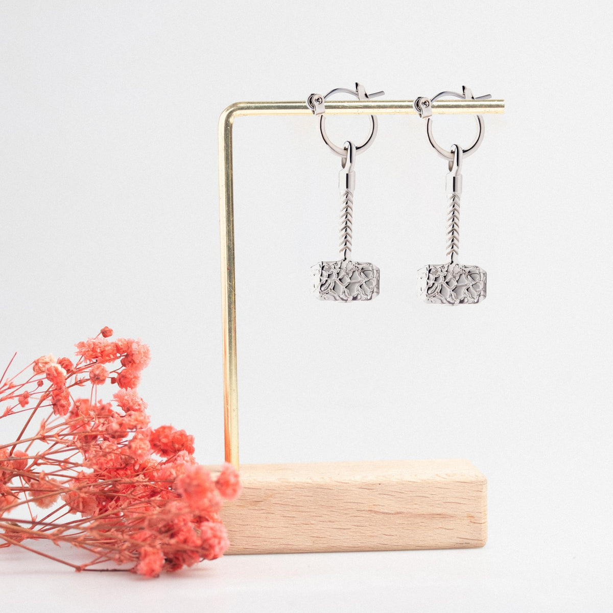 Marvel Thor: Love and Thunder Mighty Thor Hammer Earrings
