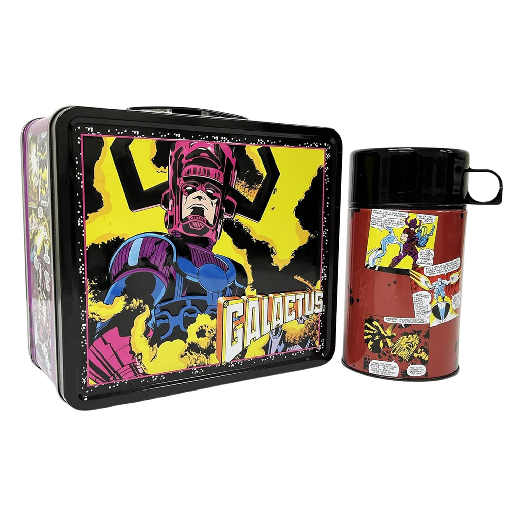 Tin Titans Marvel Galactus Retro Metal Lunchbox and Water Bottle