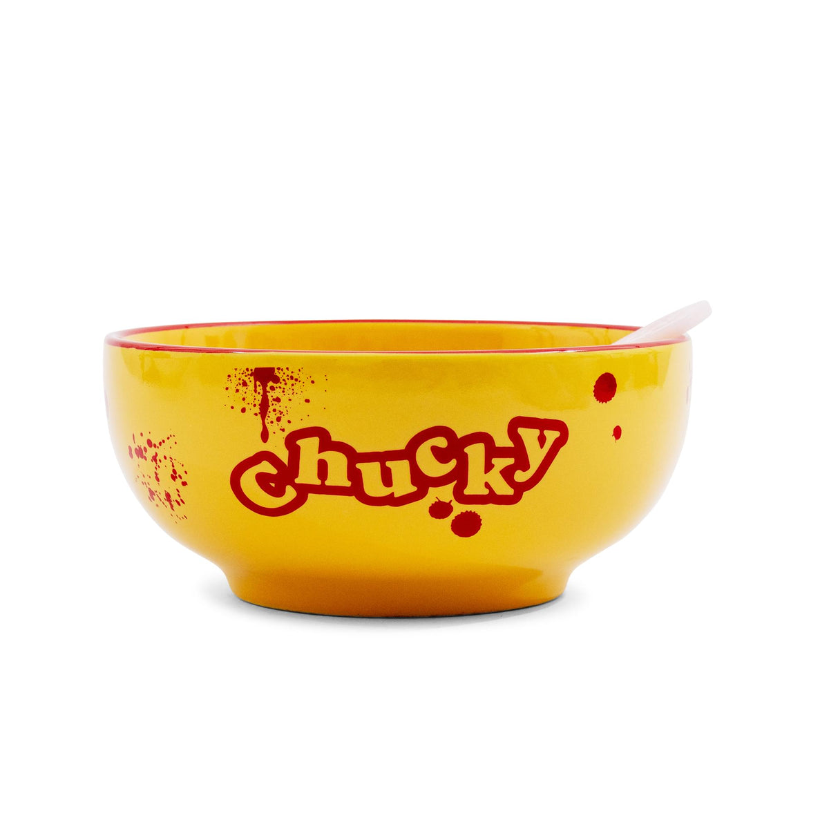Child's Play Good Guys Ceramic Bowl With Color-Changing Spoon | Holds 28 Ounces