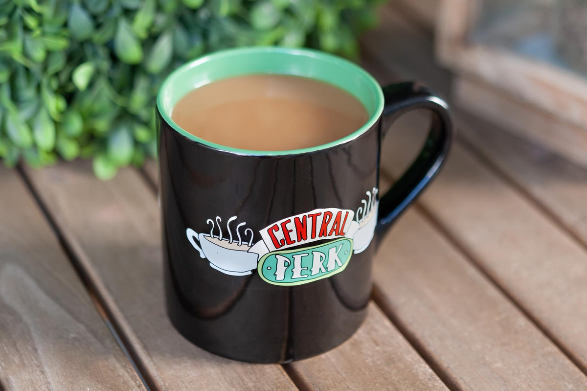 Friends Central Perk Ceramic 14oz Black Ceramic Mug