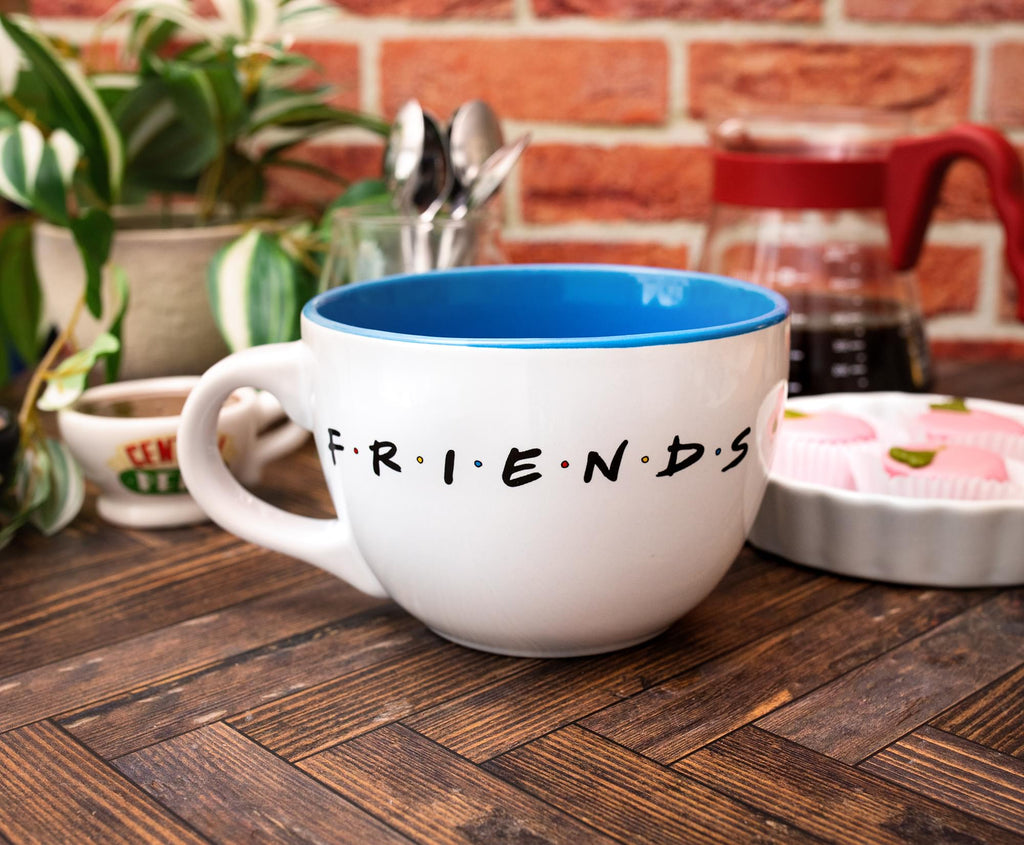 Friends Doodle Logo Ceramic Soup Mug | Holds 24 Ounces