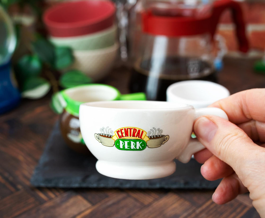 Friends Central Perk 4-Ounce Sculpted Ceramic Mini Cups | Set of 3