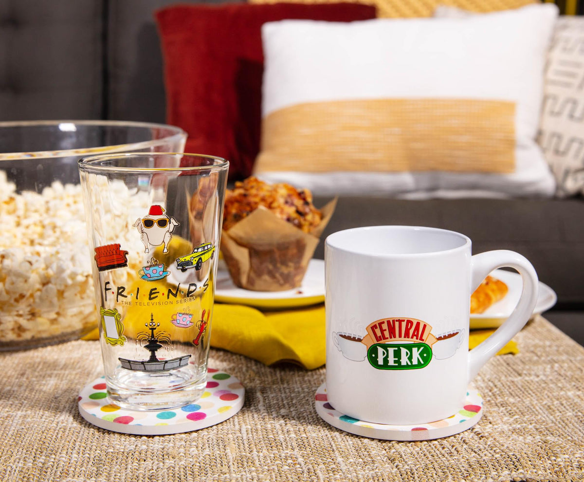 Friends Iconography Pint Glass and Ceramic Mug Set