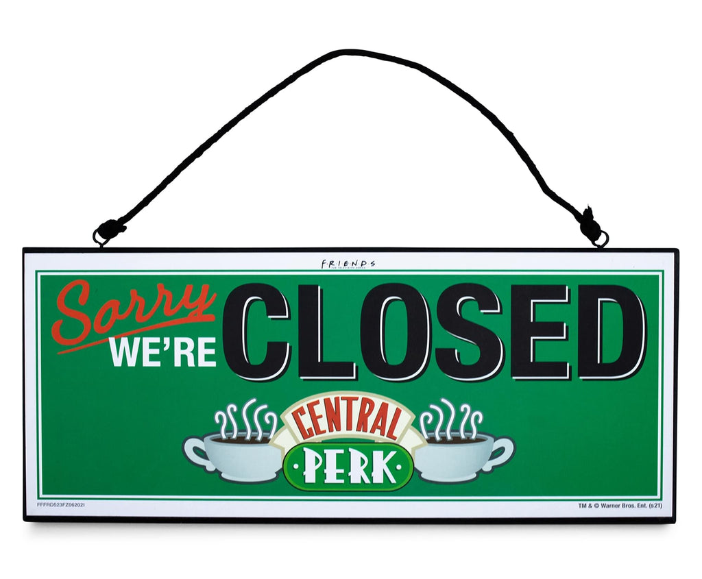 Friends Central Perk Reversible Hanging Sign Wall Art | 12 x 5 Inches
