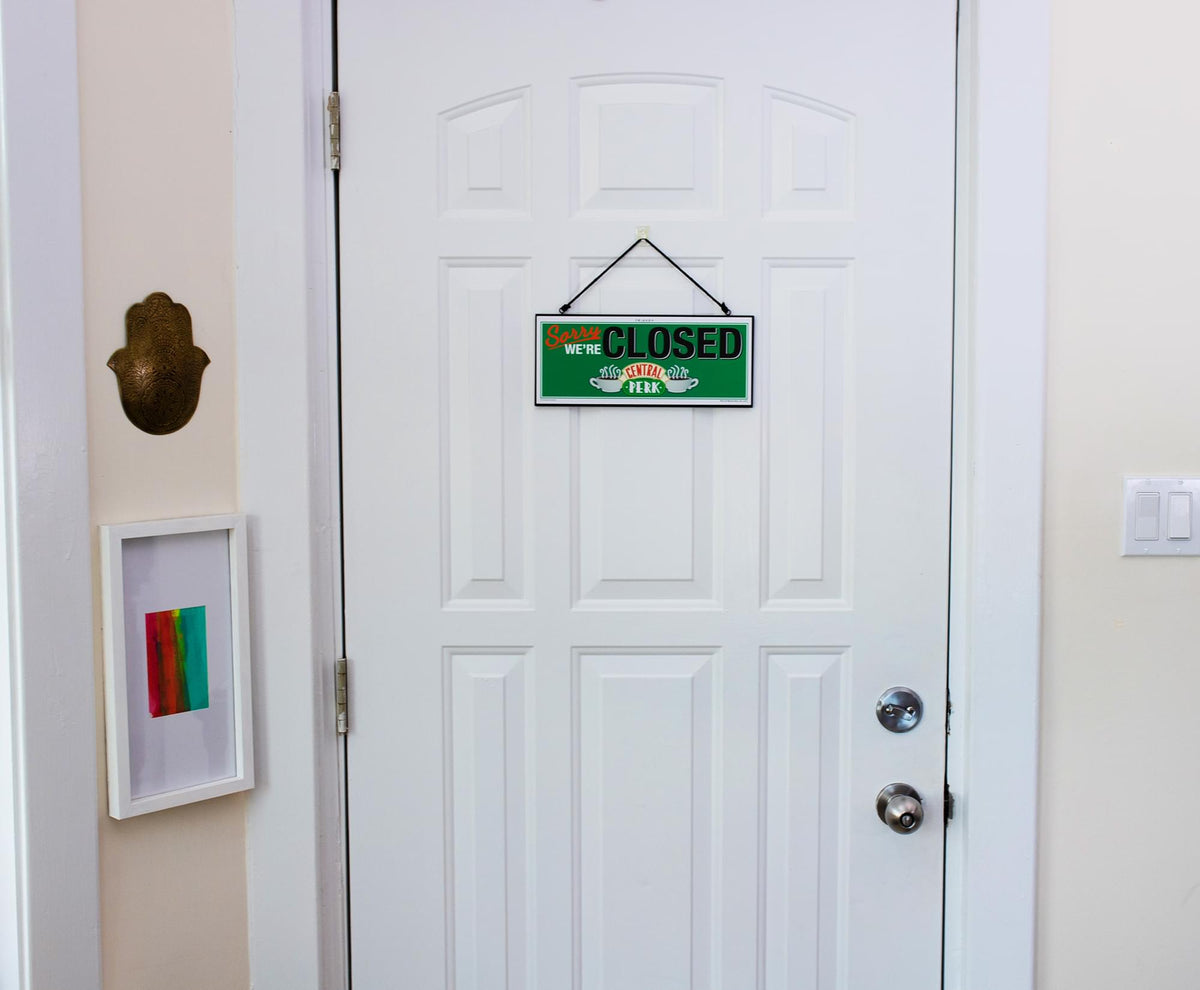 Friends Central Perk Reversible Hanging Sign Wall Art | 12 x 5 Inches