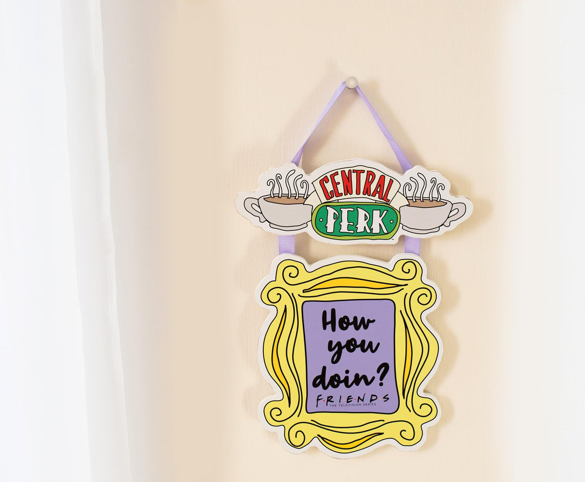 Friends "How You Doin?" 2-Piece Hanging Sign Wall Art