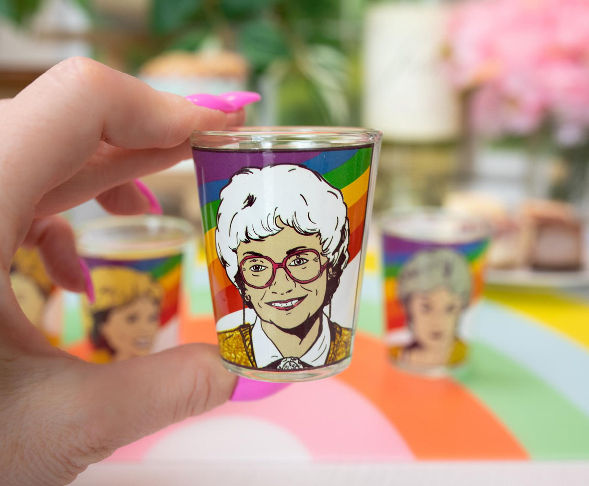 The Golden Girls Rainbow 1.5-Ounce Mini Glasses | Set of 4