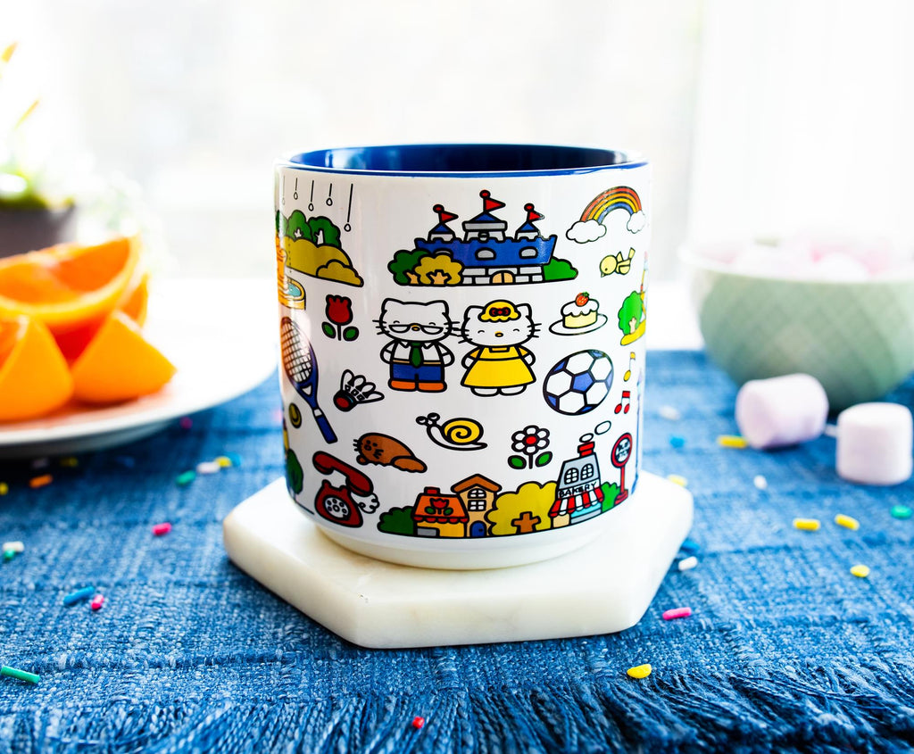 Sanrio Hello Kitty Red Map Ceramic Mug | Holds 13 Ounces