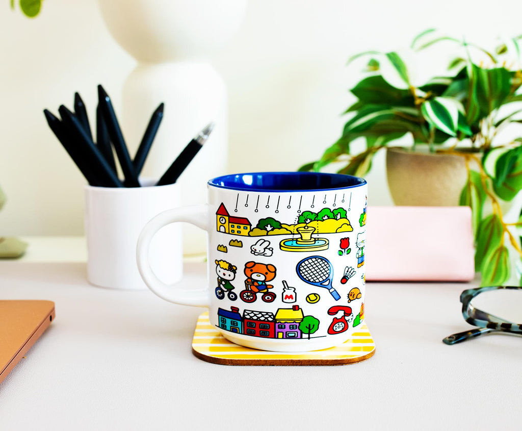 Sanrio Hello Kitty Red Map Ceramic Mug | Holds 13 Ounces