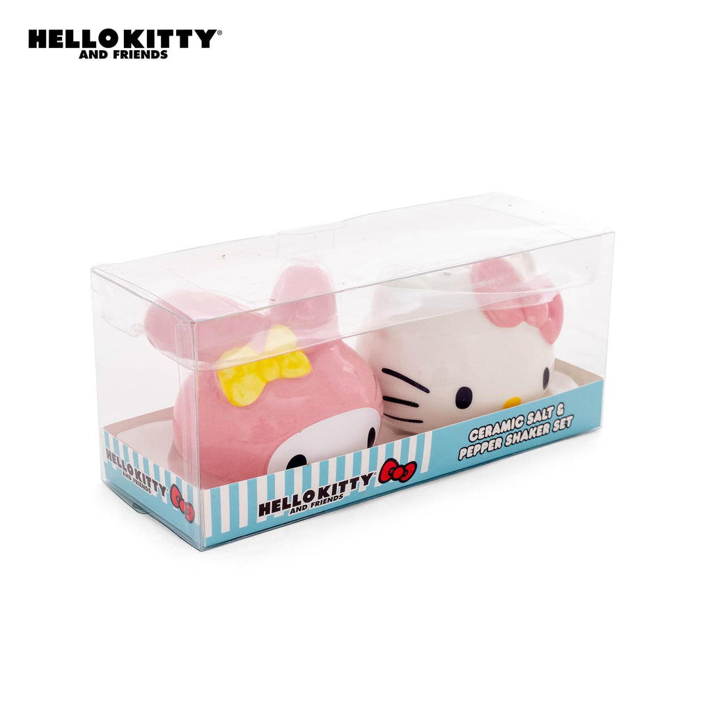Sanrio Hello Kitty and My Melody Ceramic Salt and Pepper Shaker Set