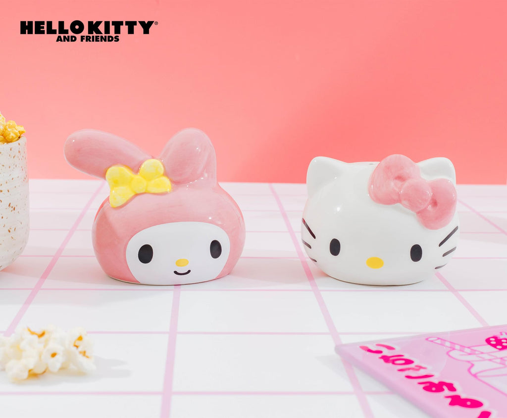 Sanrio Hello Kitty and My Melody Ceramic Salt and Pepper Shaker Set