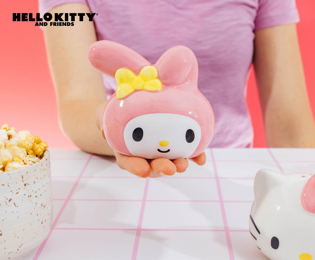 Sanrio Hello Kitty and My Melody Ceramic Salt and Pepper Shaker Set