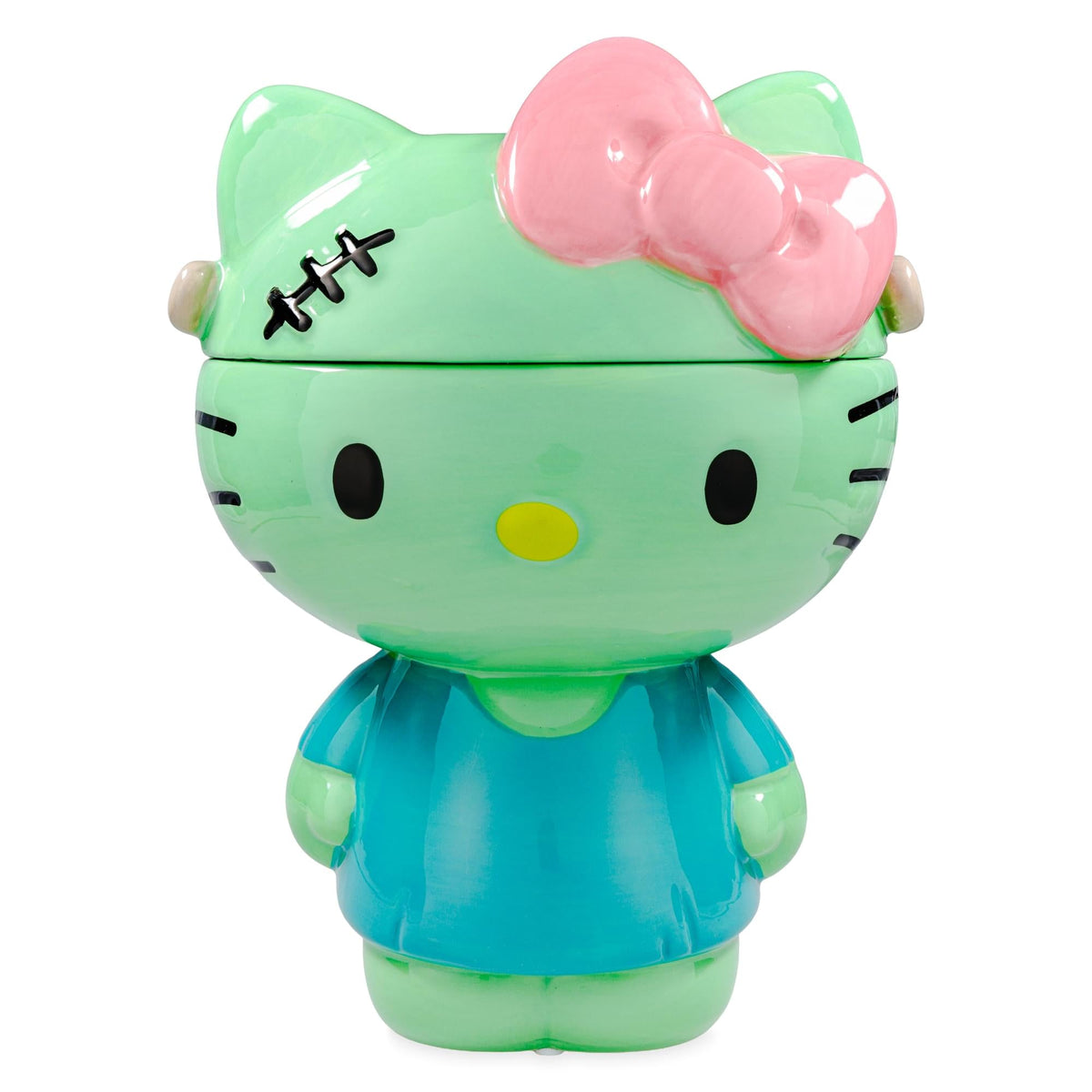 Sanrio Hello Kitty Frankenstein Sculpted Ceramic Snack Jar With Lid