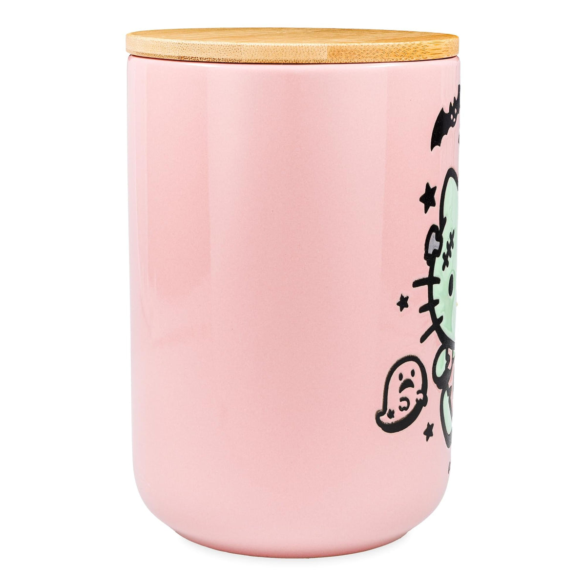 Sanrio Hello Kitty Frankenkitty 6.5-Inch Ceramic Snack Jar With Bamboo Lid