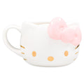 Sanrio Hello Kitty Golden Face Sculpted Ceramic Mug | Holds 20 Ounces