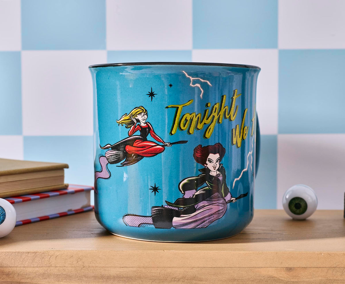 Disney Hocus Pocus "Tonight We Fly" Ceramic Camper Mug | Holds 20 Ounces