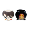 Harry Potter Chibi Harry & Cauldron Sculpted Ceramic Mini Mugs | Set of 2