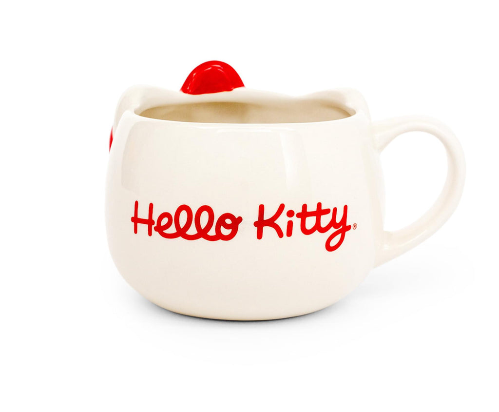 Sanrio Hello Kitty Red Bow Sculpted Ceramic Mug | Holds 22 Ounces