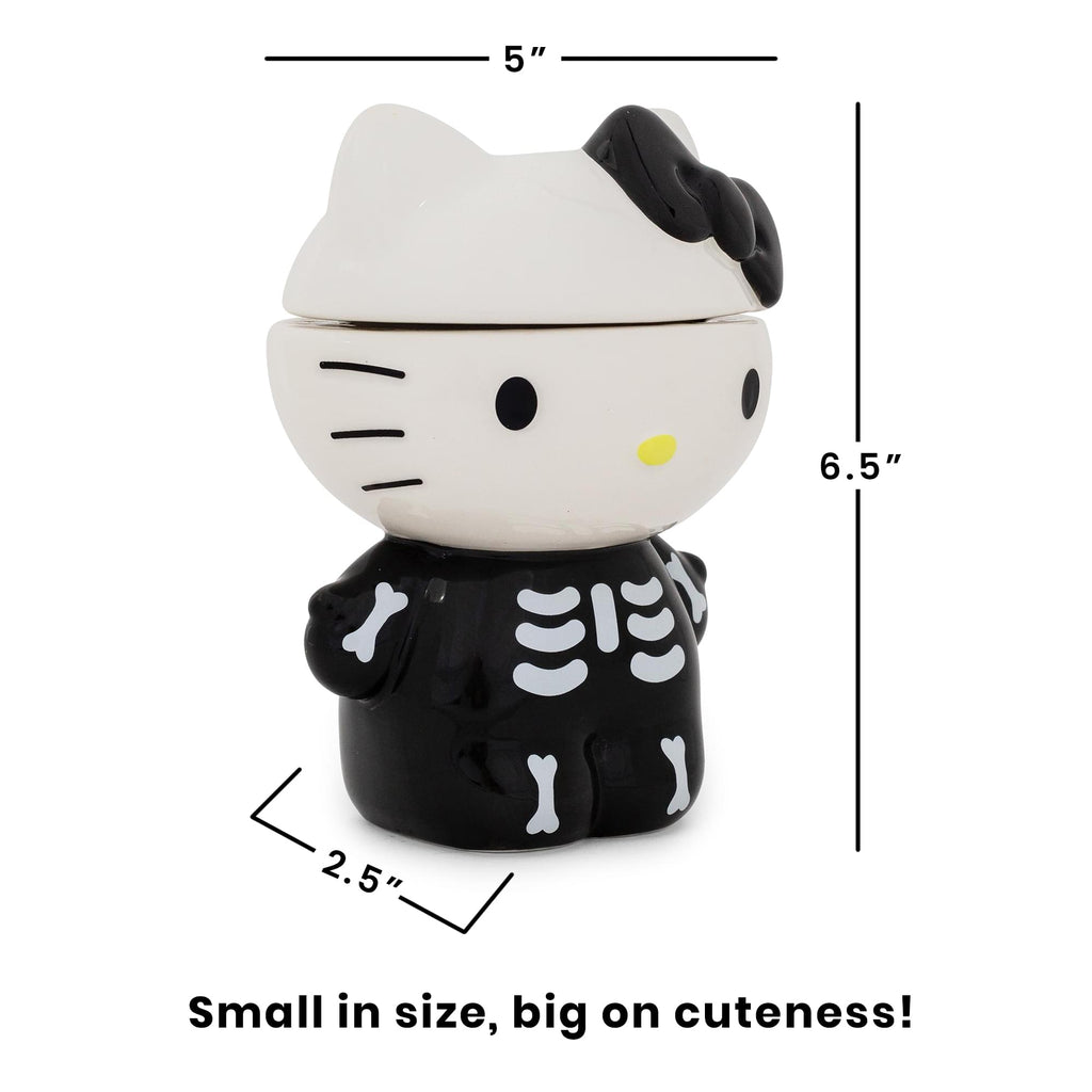Sanrio Hello Kitty Skeleton 6-Inch Ceramic Snack Jar