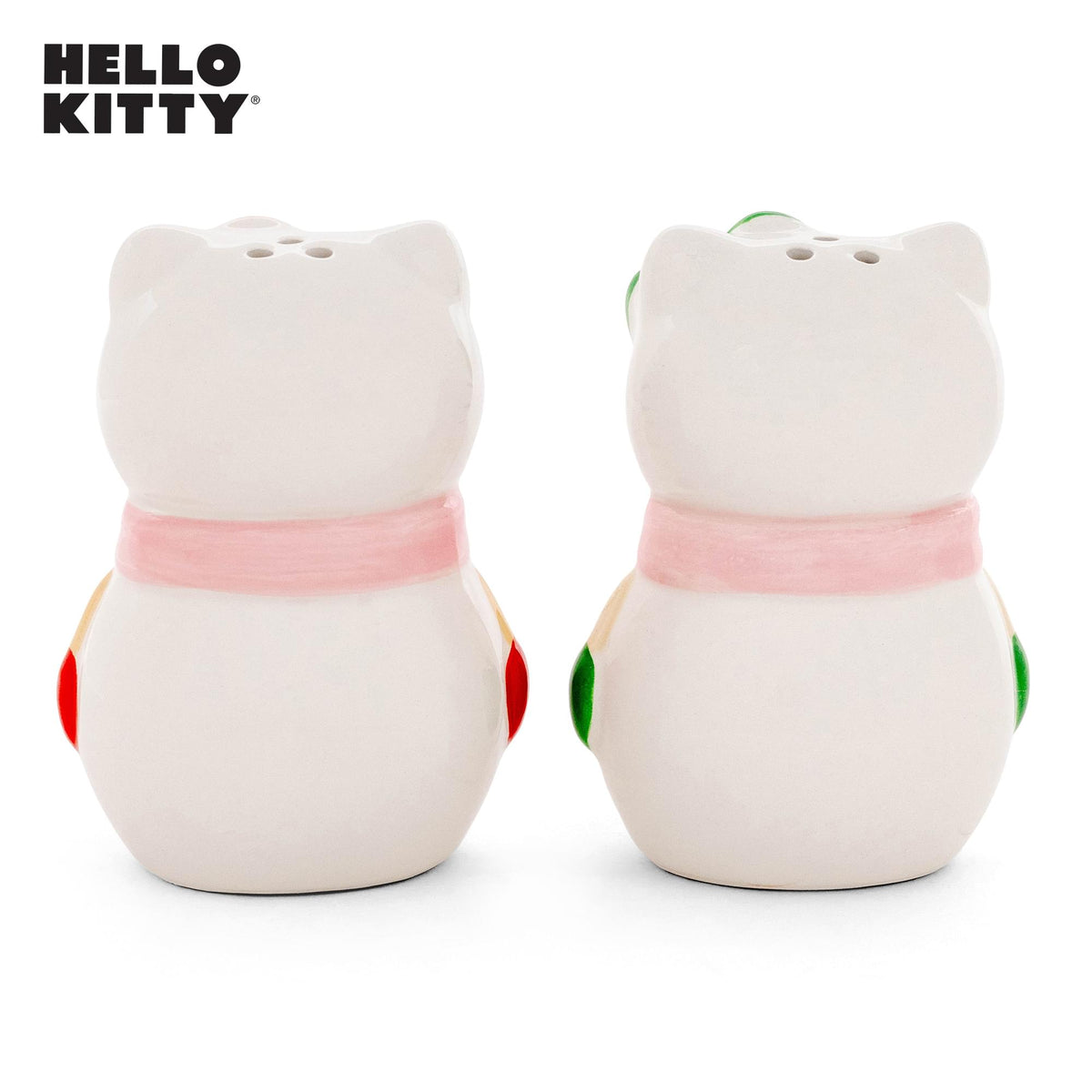 Sanrio Hello Kitty Snowman Ceramic Salt and Pepper Shaker Set