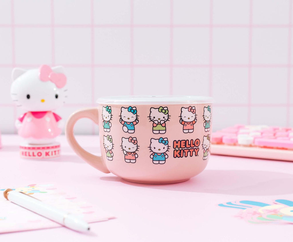 Sanrio Hello Kitty Expressions Ceramic Soup Mug | Holds 24 Ounces