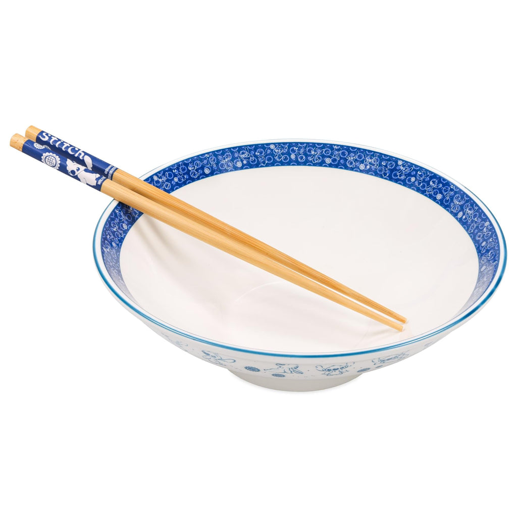 Disney Lilo & Stitch Sunflower 30-Ounce Ramen Bowl and Chopstick Set