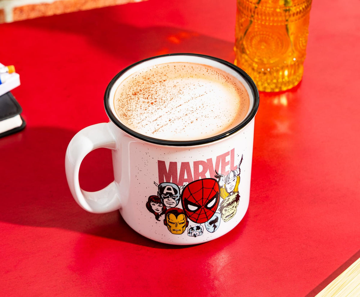 Marvel Comics Super Heroes Group 20-Ounce Ceramic Camper Mug