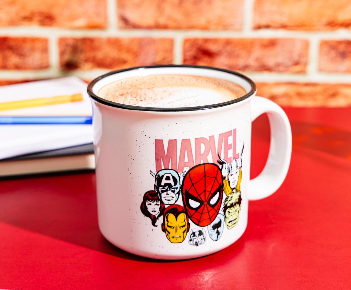 Marvel Comics Super Heroes Group 20-Ounce Ceramic Camper Mug
