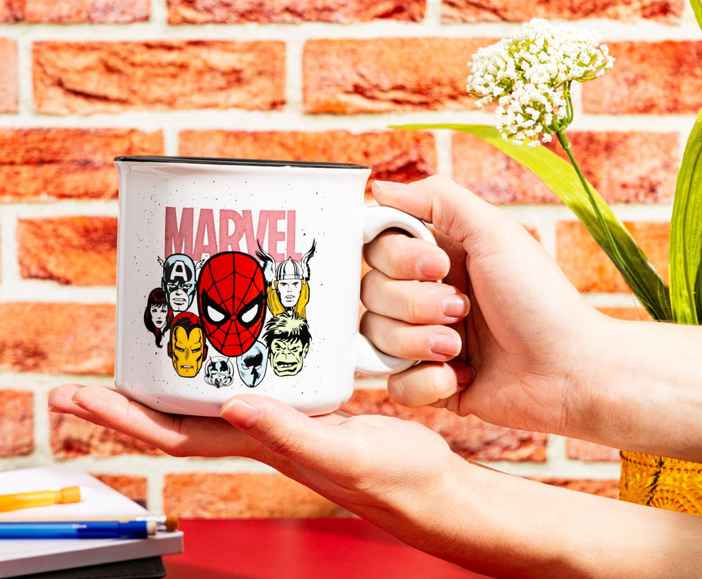 Marvel Comics Super Heroes Group 20-Ounce Ceramic Camper Mug