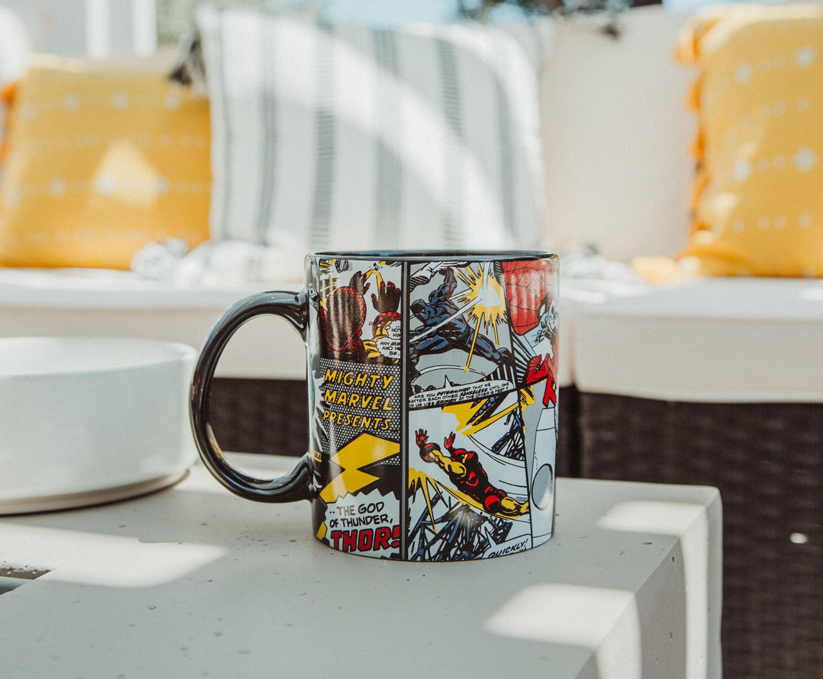 Marvel Comics Panels Ceramic Mug | Holds 20 Ounces