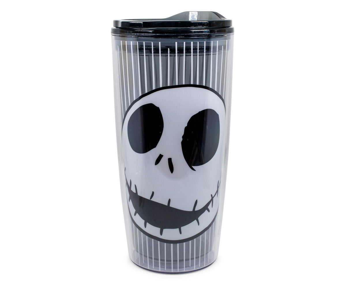 Disney Nightmare Before Christmas Jack Skull Plastic Travel Tumbler | 20 Ounces