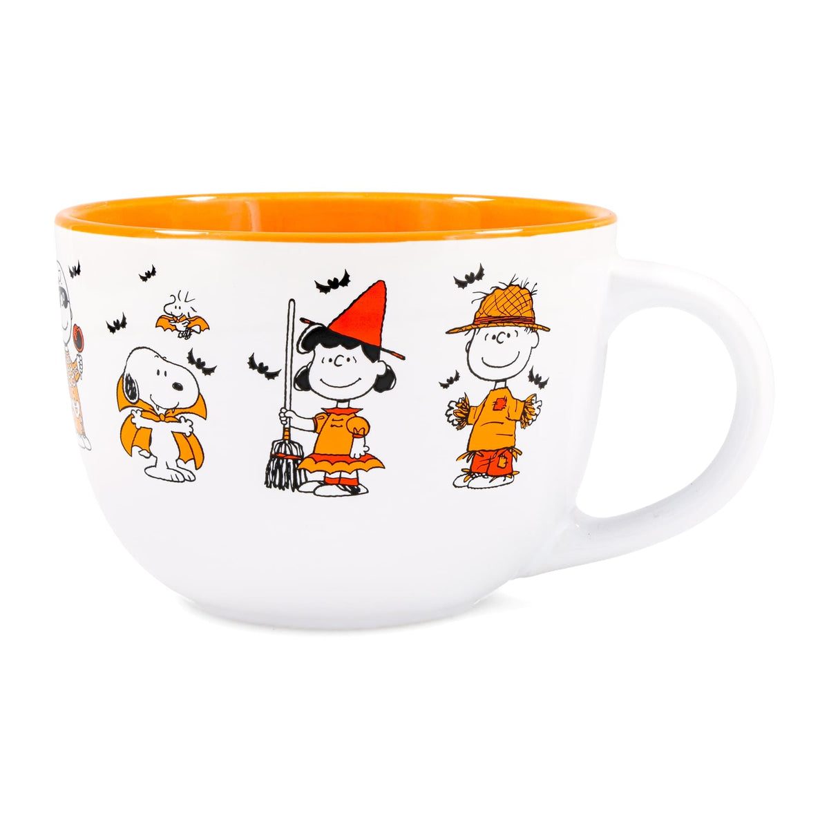 Peanuts Halloween Characters Ceramic Soup Mug | Holds 24 Ounces