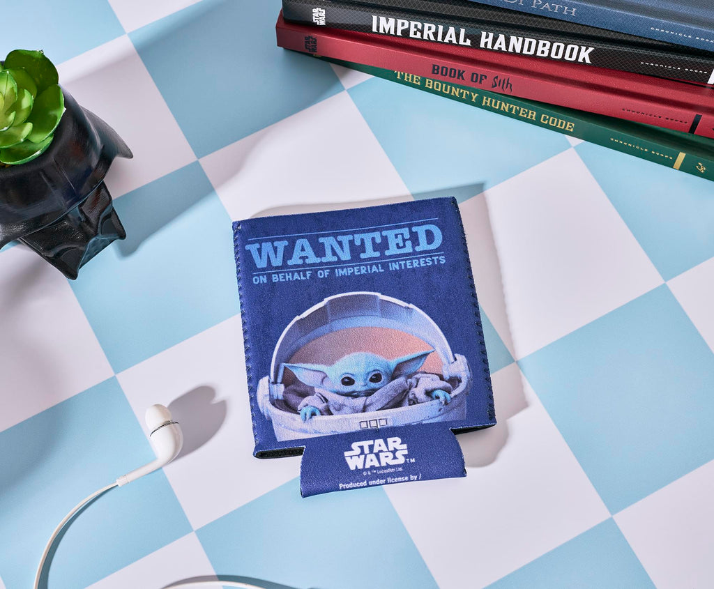 Star Wars The Mandalorian Grogu "Wanted" Foam Can Hugger