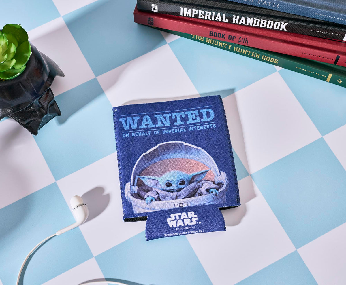 Star Wars The Mandalorian Grogu "Wanted" Foam Can Hugger