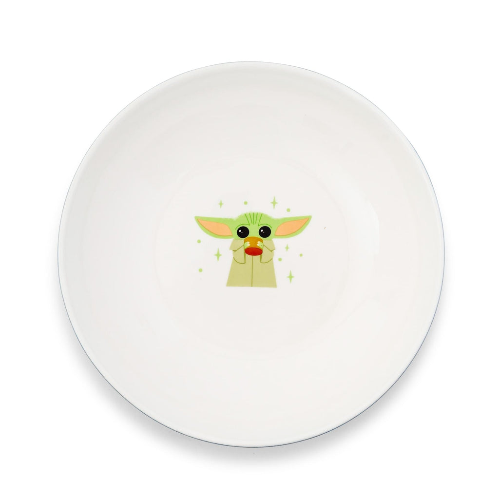 Star Wars: The Mandalorian Grogu Snack Time 9-Inch Ceramic Dinner Bowl