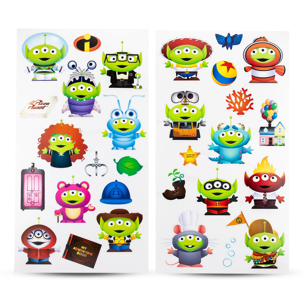 Disney Pixar Toy Story Alien 32-Ounce Twist Spout Water Bottle and Sticker Set