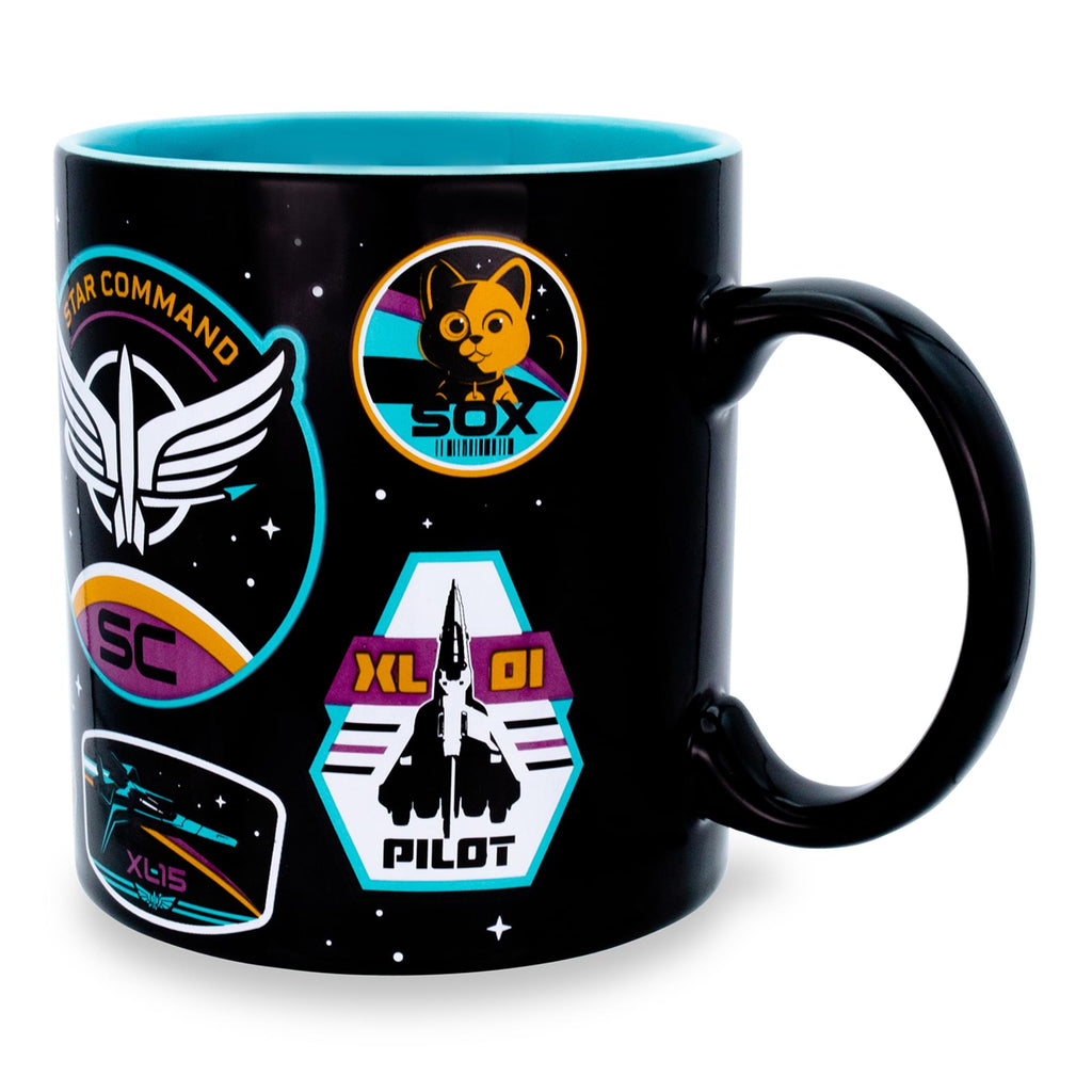 Disney Pixar Lightyear Badges Ceramic Mug | Holds 20 Ounces