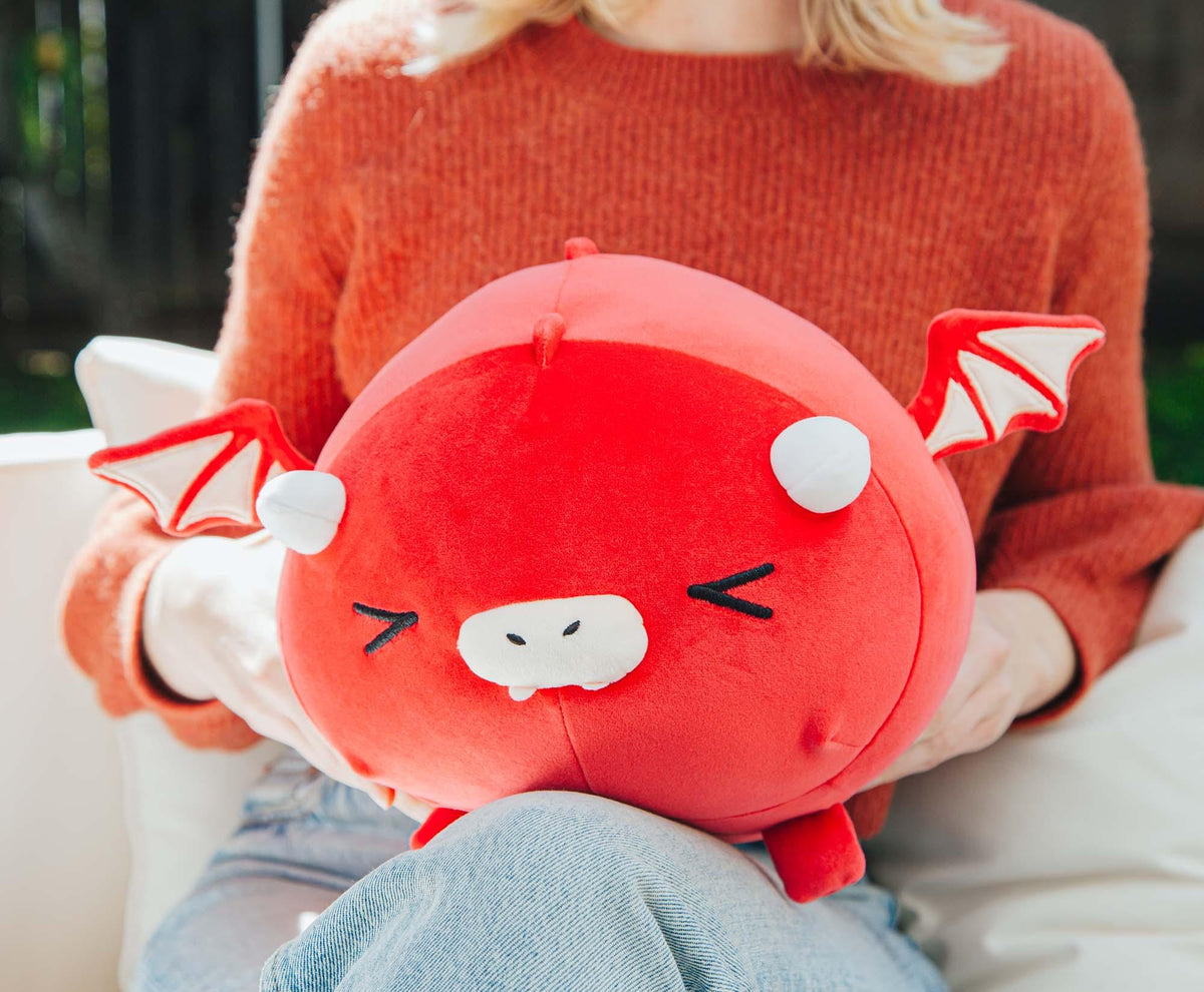 MochiOshis Red Dragon 12-Inch Character Plush Toy | Fujinobu Firoshi
