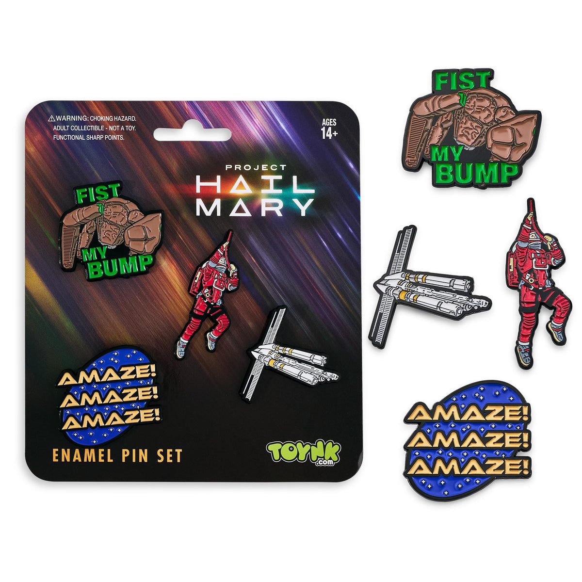 Project Hail Mary Icons 4-Piece Enamel Pin Set