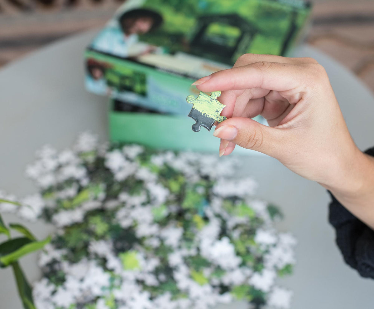 Bob Ross Covered Bridge Nature Puzzle | 1000 Piece Jigsaw Puzzle