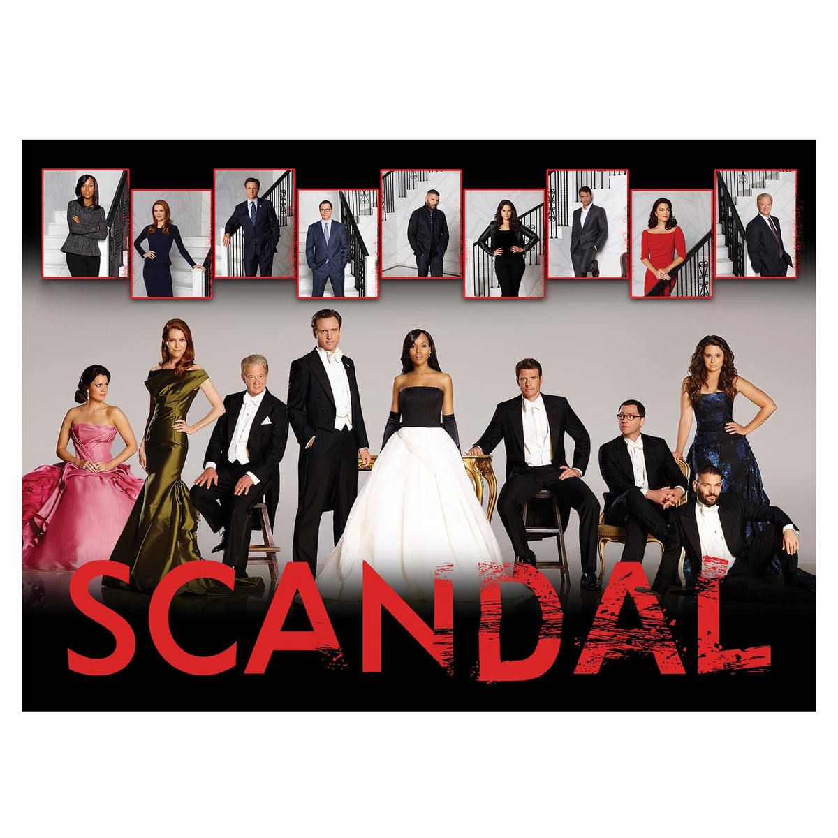 Scandal Cast Collage 1000 Piece Jigsaw Puzzle