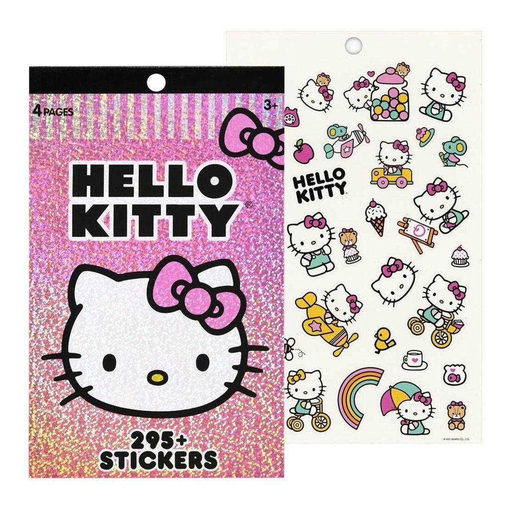 Sanrio Hello Kitty Pink 4 Sheet Sticker Pad | 200+ Stickers