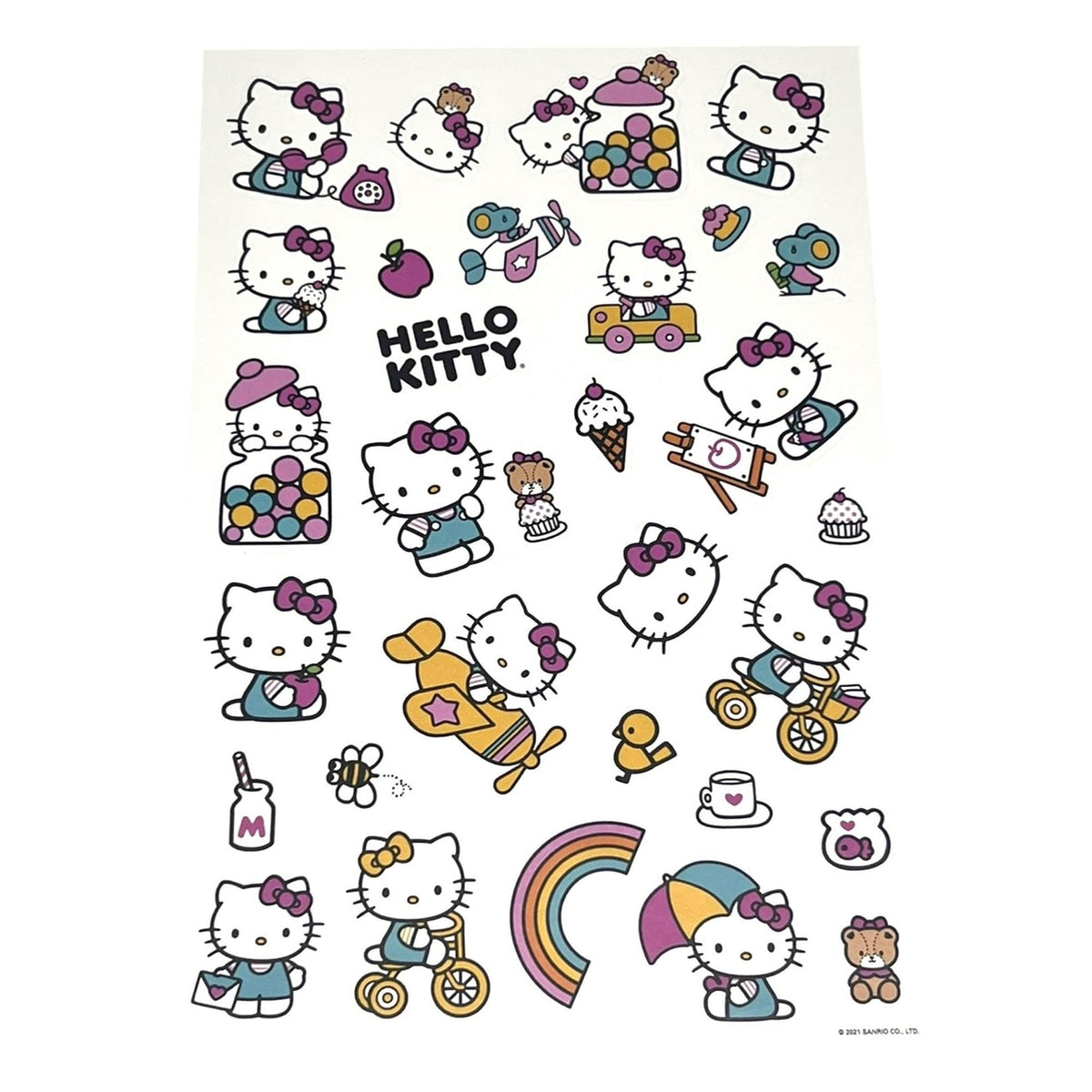Sanrio Hello Kitty Pink 4 Sheet Sticker Pad | 200+ Stickers
