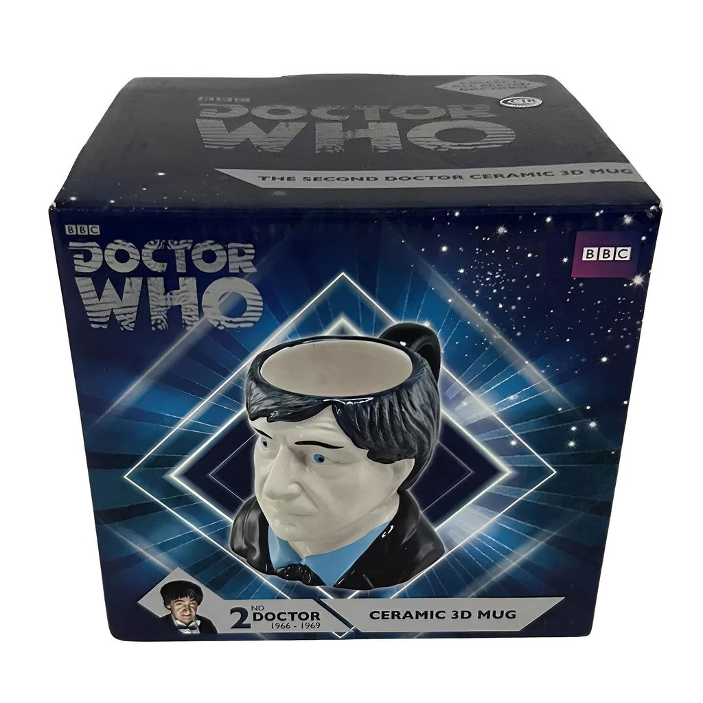 Doctor Who 2nd Doctor Patrick Troughton Ceramic 3D Toby Jug Mug