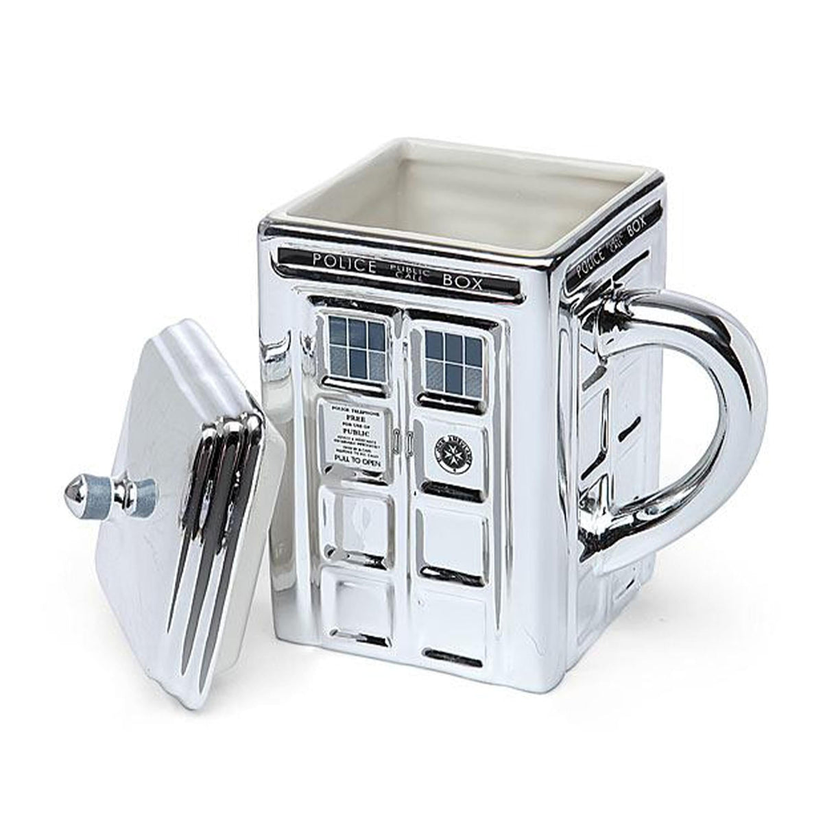 Doctor Who Chrome Tardis Ceramic Mug