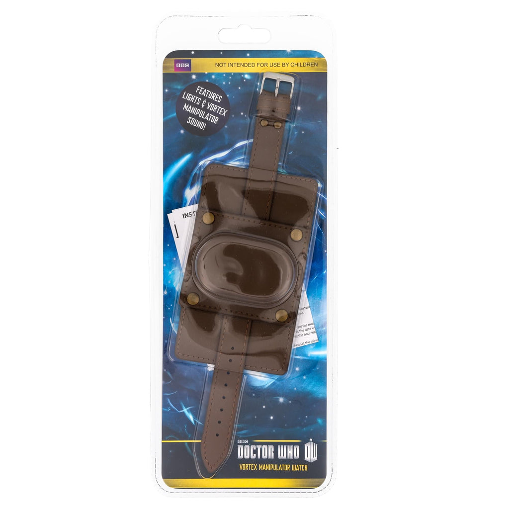 Doctor Who Vortex Manipulator LCD Leather Wristwatch