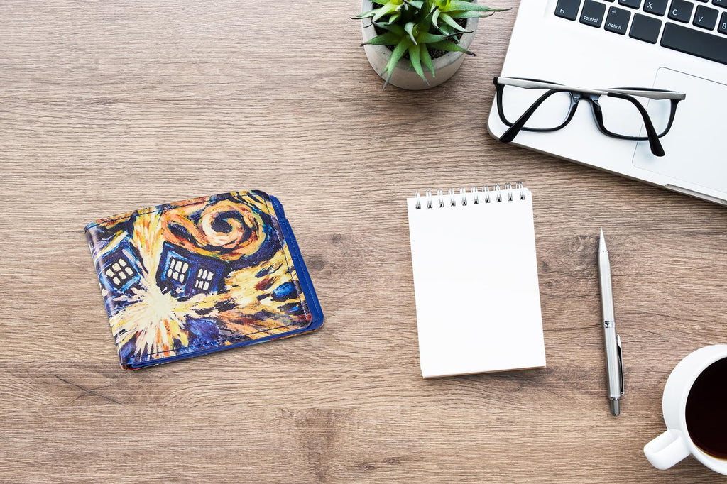 Doctor Who Bi-Fold Wallet Van Gogh Exploding TARDIS