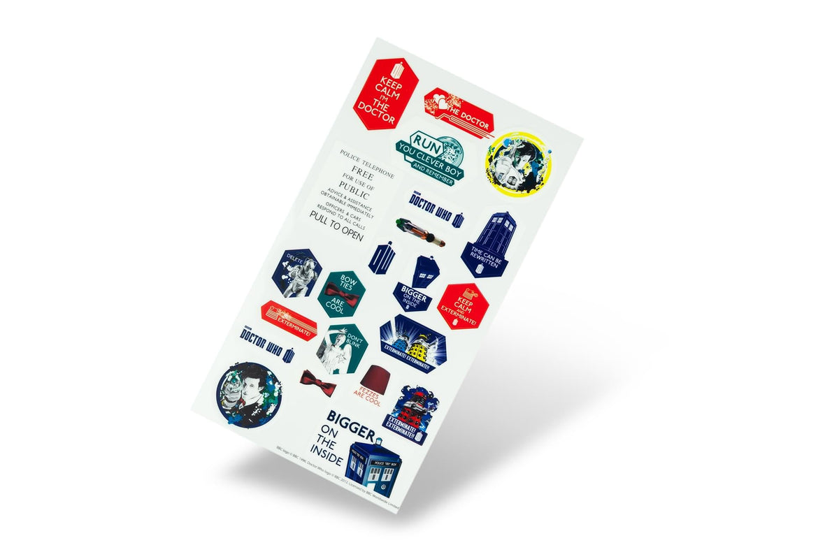 Doctor Who Assorted 22-Piece Sticker Sheet Set